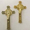 F-Jesus 2# New Cheap Wholesale Funeral Decorations Plastic Coffin Cross America Style Jesus Cross Crucifix for Bier