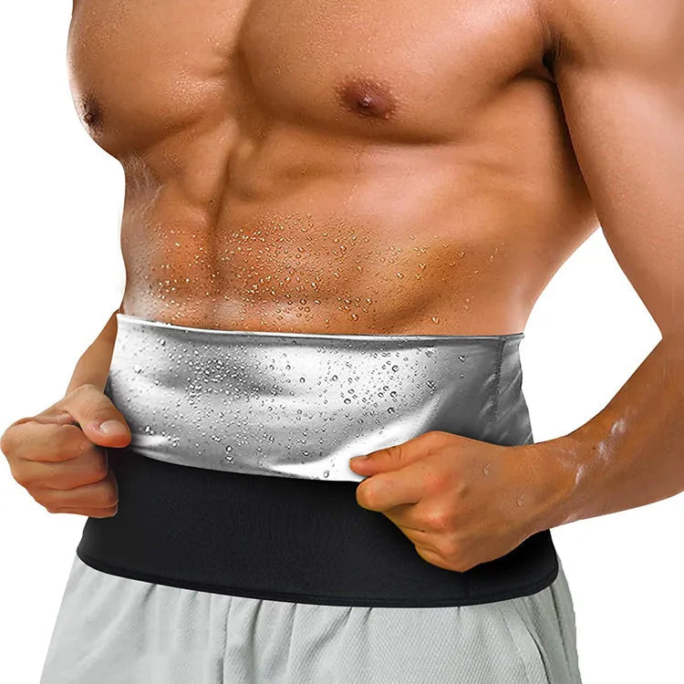 Super March Ready to Ship Sauna Waist Trimmer Belly Wrap Abdominal Trainer Tummy Control Slimming Belt