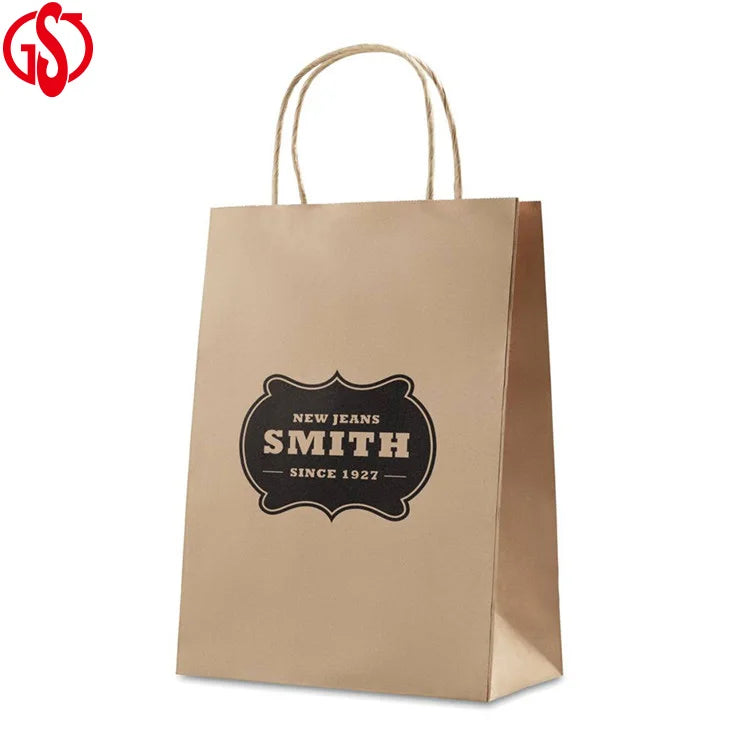 Wholesale Cheap Custom Printing Recycled Kraft Paper Shipping Bag