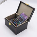 13.56MHz PU Leather RFID Access Control Card Faraday Signal Blocker Box for Car Keys Customized Logo Support
