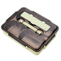 Set India Compartment Insulated Microwavable Bento Stackable Bag Stainless Steel Square Box Korean Style Injection Eco-Friendly