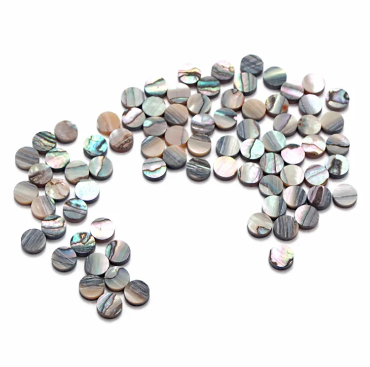 Wholesale Abalone Shell Guitar Inlay Dots 3mm 4mm 5mm 6mm Markers Stickers Fretboard Fret Guitar Inlay Dots for DIY Guitar Kits