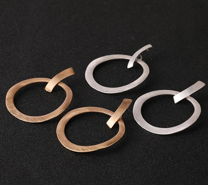 TongLing European Nickel Free Hypoallergenic Dangle Earring Female Exaggerated Vintage Drop Earring for Daily Wearing