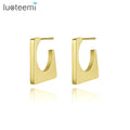 SP-LAM Women Custom Vintage Stainless Steel Jewelry Chunky Valentine Trendy Retro Kundan Huggie Hoop Earring