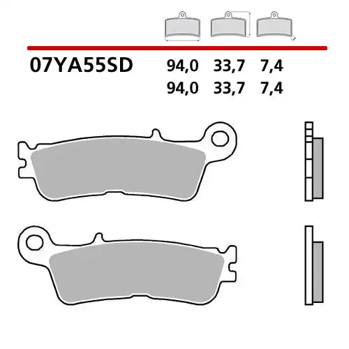 Brembo Orthotic Insoles for FANTIC 450 XEF 22-23 Standard Front Pads
