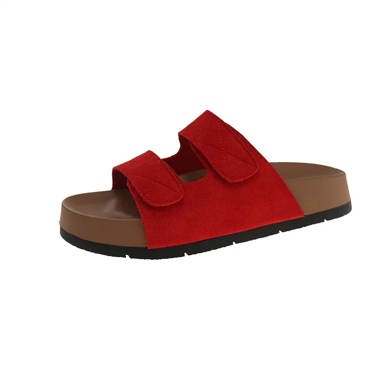 New Soft Bottom Simple Fashion Ladies Flat Bottom Slippers One Foot Stirrup Ladies Casual Shoes Non-slip Wearable Women's Shoes