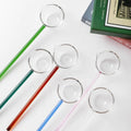 Creative Heat Resistant High Borosilicate Glass Spoon Color Long Handle Milk Coffee Stirring Spoon