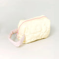 Custom Puffer Makeup Bag Down Cotton-Filled Cosmetic Bag Small Floral Quilt Winter Pouch Brushes Storage Bag for Women