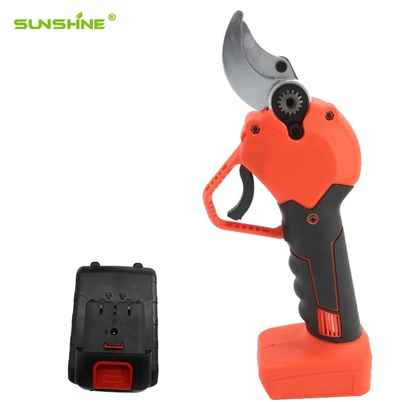 SUNSHINE Electric Pruner Telescopic Pruning Shear Steel Handle Baterijske Skarje Tijaras De Poda Sekator Elektryczny Farmers MegaBDM