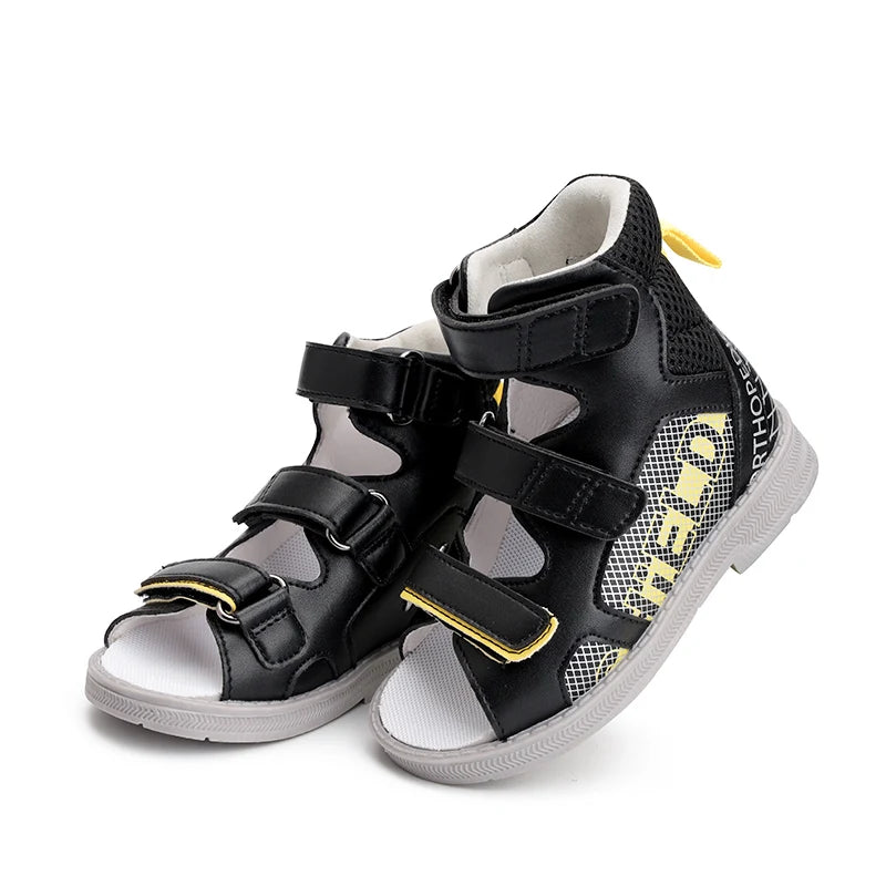 Princepard New Arrival Children's Orthopedic Sandals Leather Shoes with Arch Support for Kids Summer Anti-Slip Orthopedic Shoes