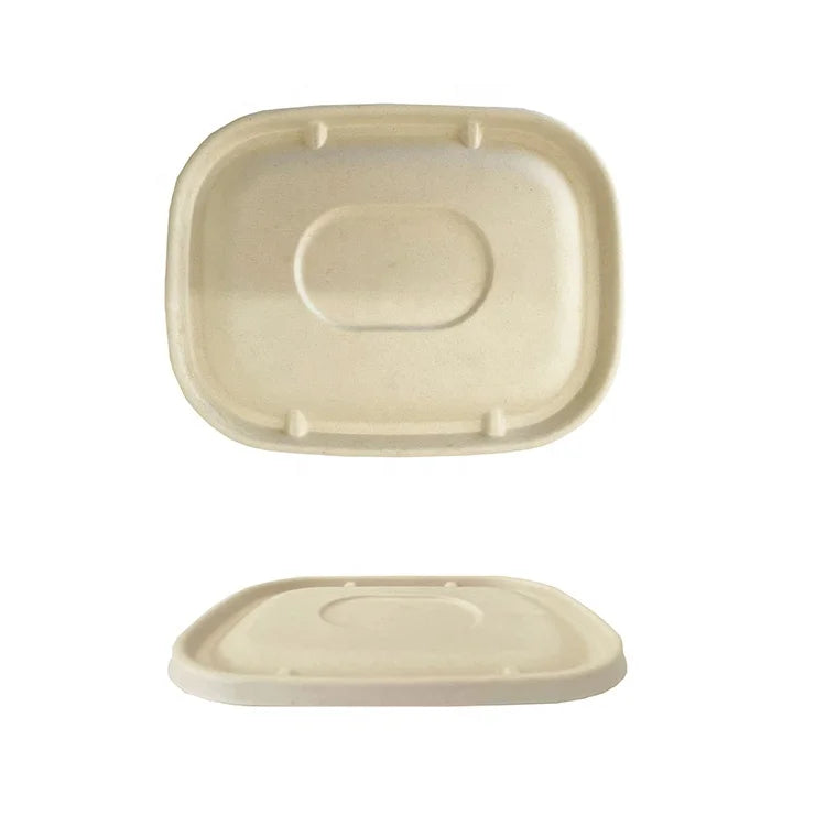850ml 1100ml Sugar Cane Salad Box Takeaway Sugarcane Bagasse Food Lunch Box Pulp Biodegradable Box