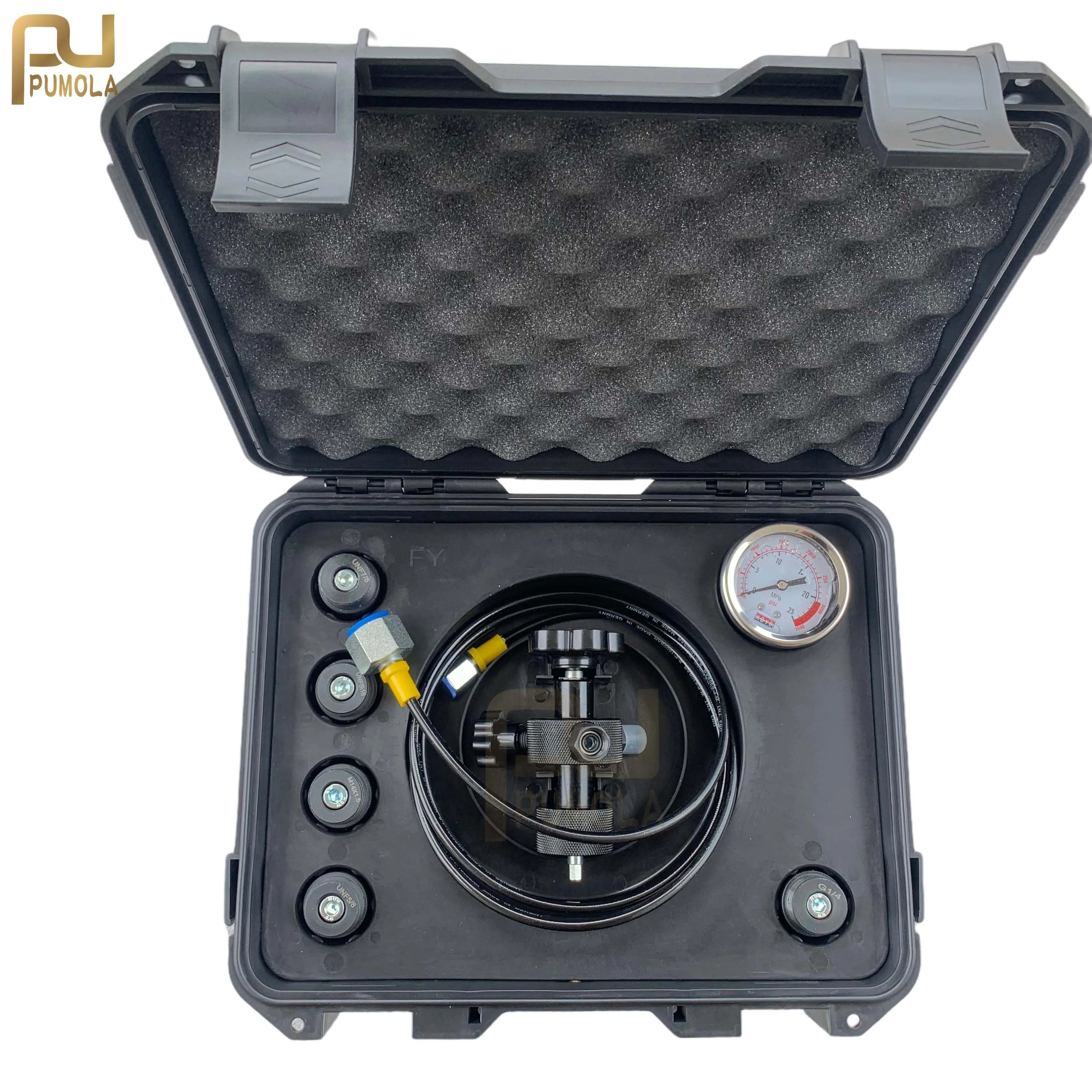 5/16-32UNF 5/8-18UNF 7/8-14UNF M28X1.5 Accumulator Charging Nitrogen Tools Hydraulic Accumulator Nitrogen Charging Kits