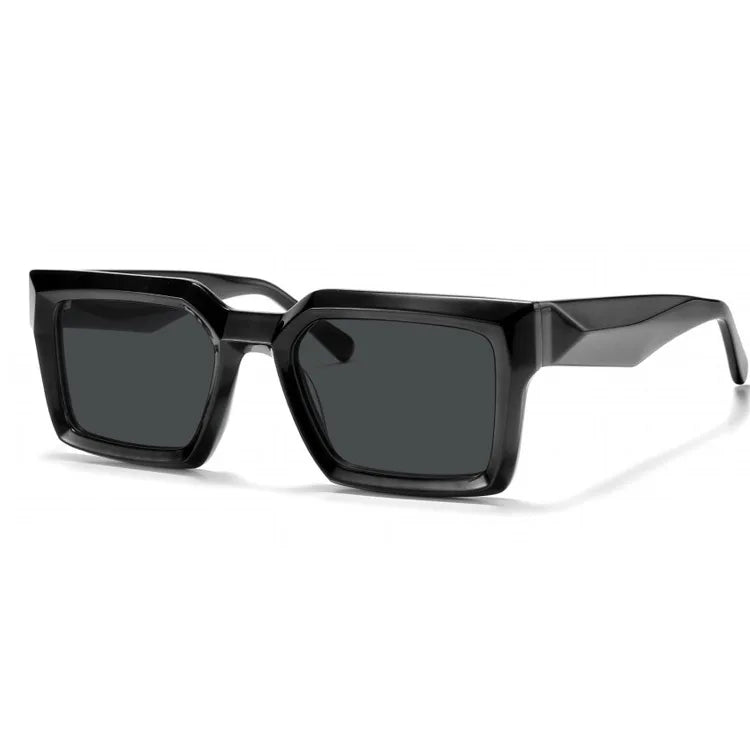 Men Glasses 2024 Acetate Sunglass Men Unisex Color Custom Logo Black Lens Wholesale Polarized Small Square Sunglasses Acetate