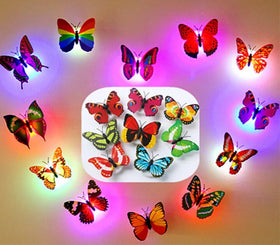 SD140 Hstyle Random Color Butterfly Wall Decals LED Night Light Butterflies Decor