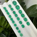 Lab Grown Muzo Green Emerald Stone Wholesale Oval Cut Colombia Loose Synthetic Emerald for Jewelry Making