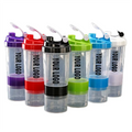 550ml Clear Plastic Blenders Protein Shaker Bottle GYM Powder Blank Cup Water Bottles Sports Cups Customized Logo With Scale