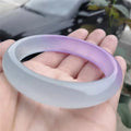 Manufacturer Source Quartzite Jade Bracelet Small Fresh Series Half Purple Half Oil Cyanite Quartzite Jade Bracelet