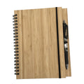 Hot Sale Engraved Bamboo Cover Wooden Blank Notebook with Customized Logo