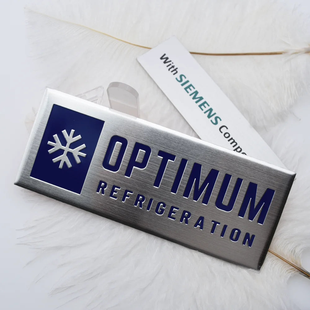 Manufacture Aluminum Mirror Labels Luxury Aluminum Sticker Stainless Steel Label Anodized Brass Logo Name Logo Nameplate