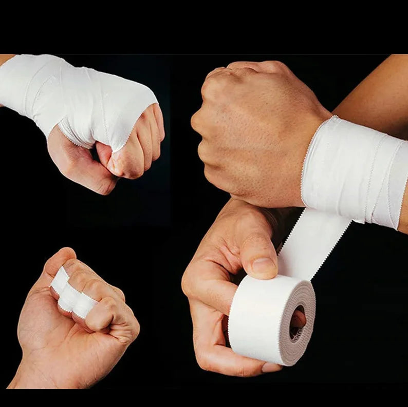 3.8cm Weight Lifting Antiwear Athletic Cotton Tape Adhesive Tape Cotton Zinc Oxide Non-elastic Sports  Grip Tape