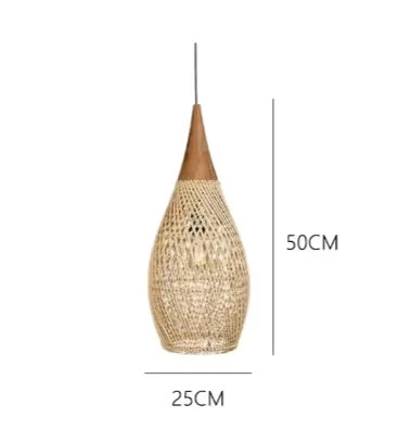 Natural Handmade Rattan Lampshade Creative Design Lamps Home Decor Pendant Lamps Wholesale Living room Dining Room