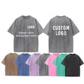 Manufacturer's Unisex Vintage Washed Oversized T-Shirt High Quality 100% Cotton Crew Neck Custom Logo Heavyweight Acid Wash