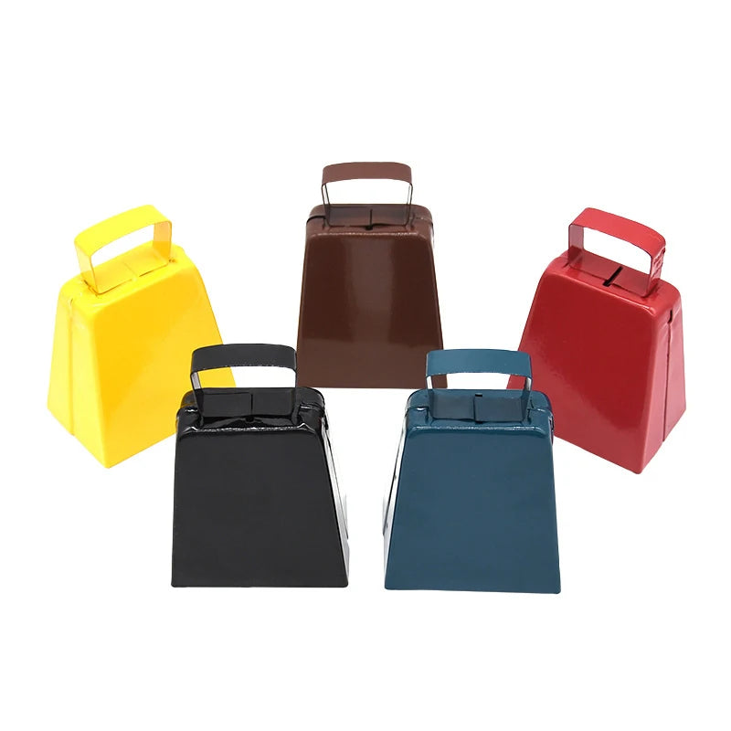 Custom Iron Square Animal Bells Painted Colorful Bells Decorative
