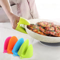 Cheap Dotted Silicone Baking Oven Gloves Heat Resistant Microwave Rubber Custom Printed