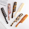 DOWELL Hot Sale Fashion Leopard Anti-static Acetate Wide Tooth Marbling Hair Combs