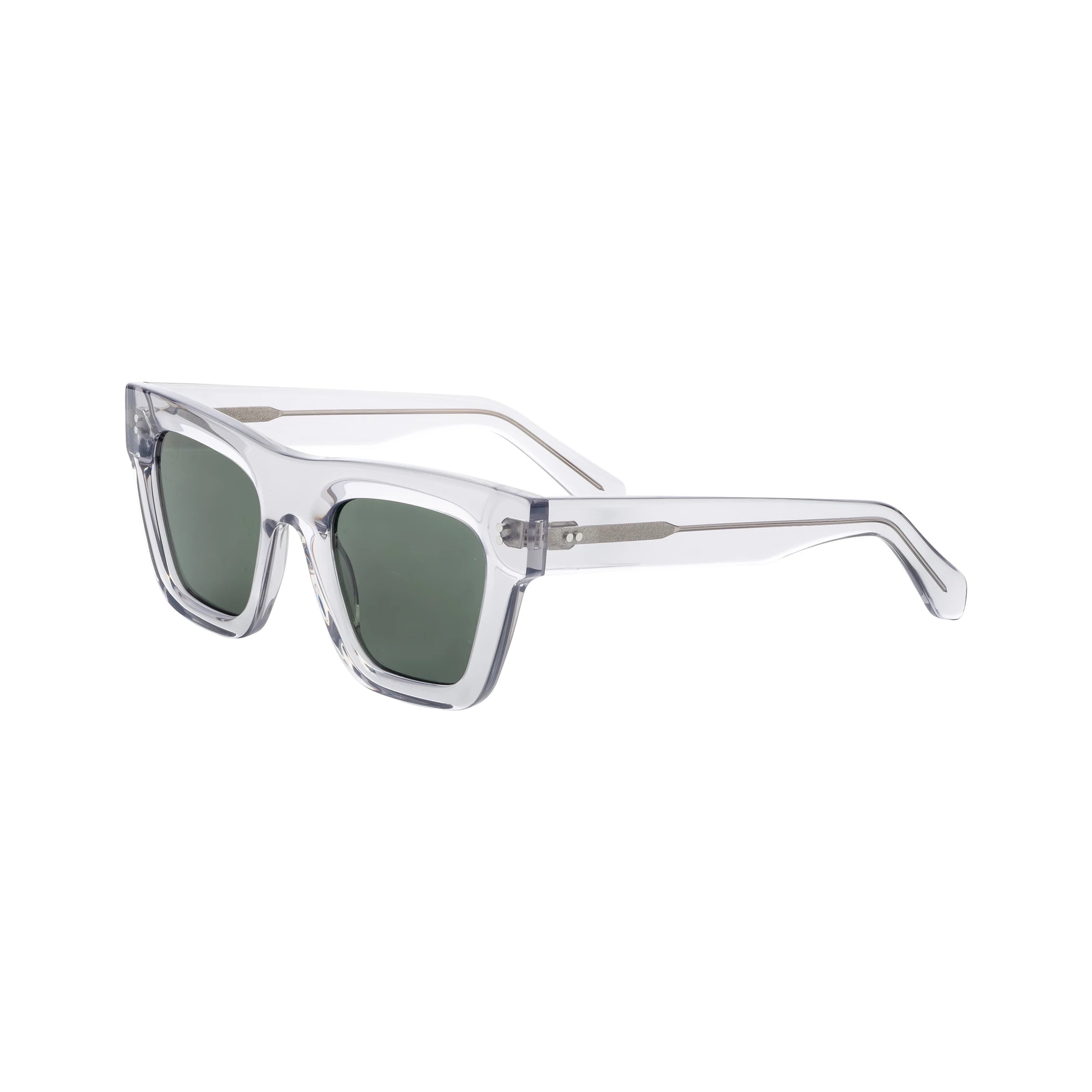 Trendy Oversize UV400 Sun Glasses with Square Acetate Frames Yellow Pink Gray Polarized Lenses