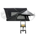 SNDN 4X4 2 Person Aluminum Clamshell Hard Shell Z Roof Top Tent Car Hardshell Rooftop Tent with Solar for 4x4 Offroad Camping