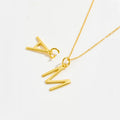 FUAMAY 925 Silver Small Letter B C D E F G H I J K L M N O P Q R S T U V W X Y Z Pendant Zircon Stone Jewelry Making Charms