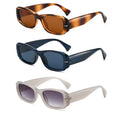 New Arrivals Fashion Rectangle Ladies Sunglasses with Thick Frames Customized logo Woman Sun Glasses