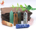 Wholesale Unicuspid Hexagon Healing Stone Healing Natural Craft Crystal Pendant Crystal Point Tower Crystal Craft