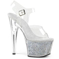 Colorful Shiny Platform Thin Heel 17 cm Anti slip Wear-resistant Pole Dance High Heels Women's Stripper Sandals
