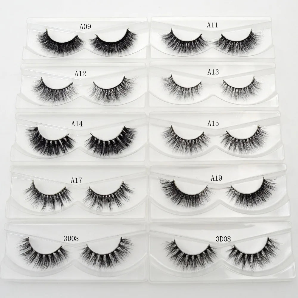 A15 Wholesale Factory Mink Eyelashes Human Hair Eyelashes Real 3D Mink Lashes