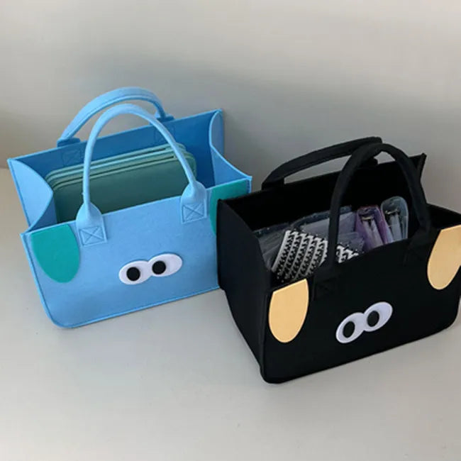 Wholesale Custom Reuseable Polyester Felt Tote Bags Non-woven Fabric Felt Bags Shopping Bag Felt Women Handbag Kids Handbag