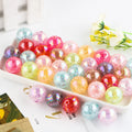 Wholesale High Quality Fashion New Chunky Jewelry Making Necklace Shinny Acrylic Transparent Crackle Ab Beads 14mm16mm20mm
