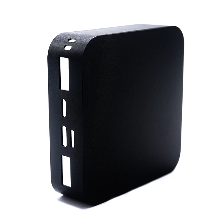 Custom 3D Model Aluminum Shell Mini Steel Power Bank with Anodized Finish CNC Machined Process