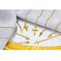 Mirror Stainless Steel  Cross Necklace Men and Women Couple Pair of Simple Hip-hop Pendant Collarbone Chain