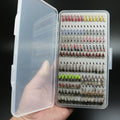 Portable 133pcs Ultra-Thin Nymph Scud Midge Flies Kit Caddis Copper John Nymphs Box Trout & Pike Fishing Fly Lures