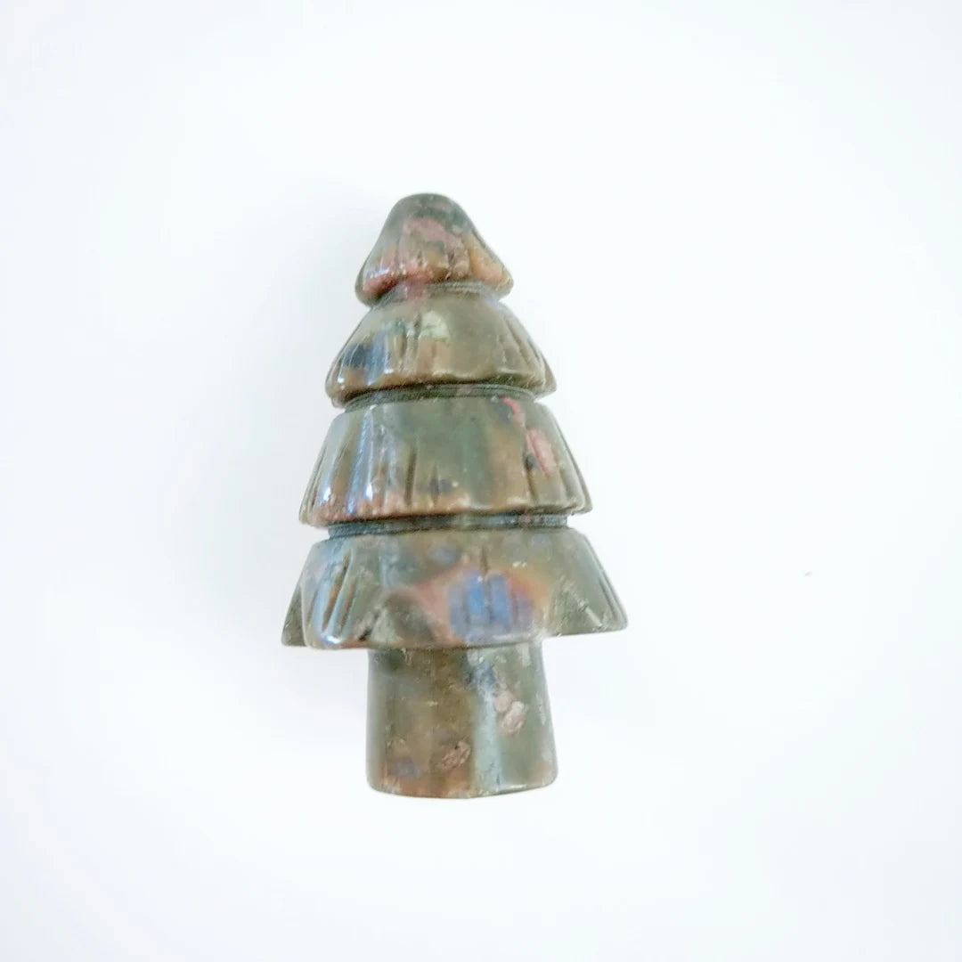 Huiying Arrival Polished Christmas Tree Crystal Crazy Agate for Home Decoration Crafts