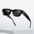 European American Fashion Polarized Square Sunglasses UV400 Hip Hop Punk Style Custom Logo Transparent Pink PC for Women Men