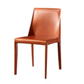 Nordic Style Modern Wooden Leather Dining Chair for Home Bar Kitchen Restaurant Coffee Shop