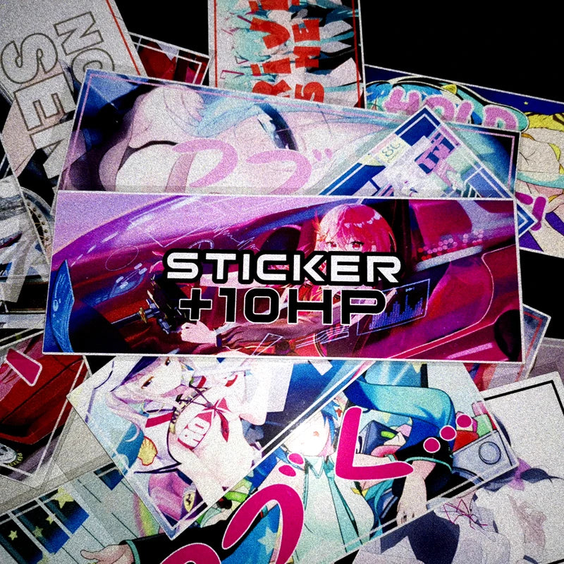 500+ Custom Designed JDM Reflective Professional Custom Printed Adhesive Waterproof Family Car Decal Sticker Anime Stickers