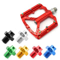 MUQZI Bicycle Pedal Bolts Screws M4 Aluminum Alloy Fixed Stud Anti-Slip Screws MTB Road Bike Pedal Screws