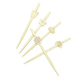 Wholesale Multi-Function Bamboo Sticks Cocktail Picks Party Food Skewer Fruit Styling-Korean Style Gas Grill Serving Utensil