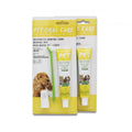 Dental Care Kit Long Handled Headed Tooth Brush Toothpaste + 1 Pet Finger Dog Toothbrush Pack
