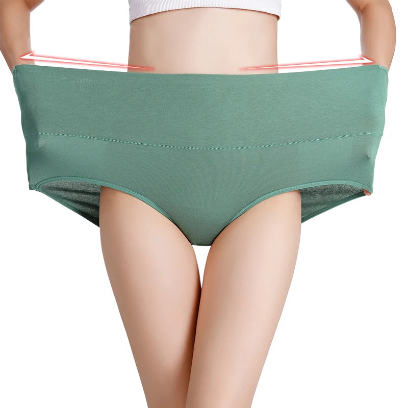 M to 7L Plus Size Panties Women Cotton Underwear Seamless Lingerie Femme High Waist Panties Briefs