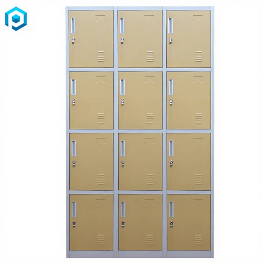 Commercial Gym Room Rentals Steel 12 Door Electronic Lock Assembled Locker for Storage Staff Worker Cabinet